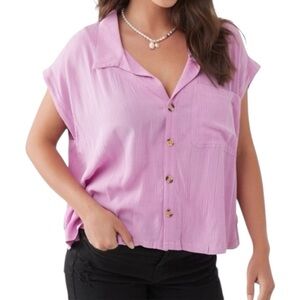 O’Neill Pascale Shirt in Passionfruit Size Medium NWT
